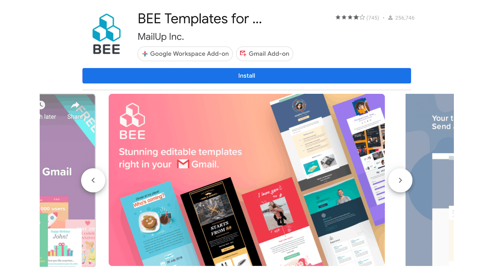 importing beefree templates into gmail 