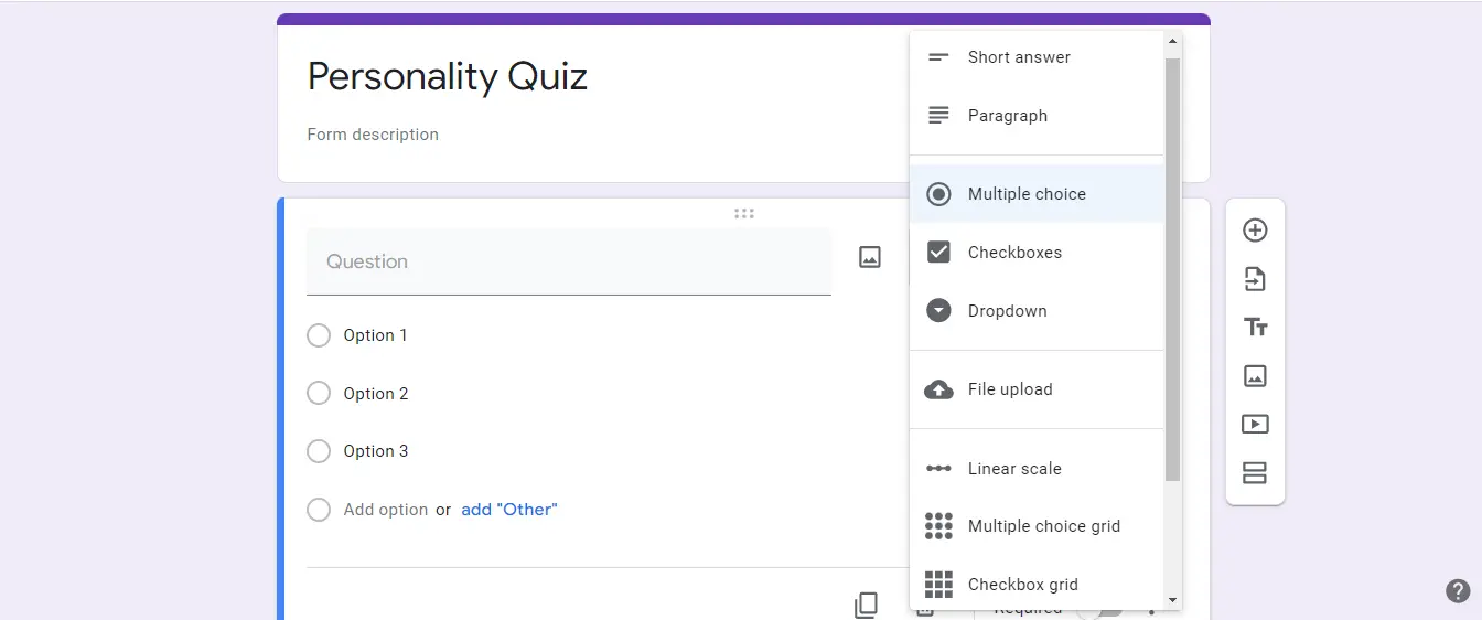 Create A Personality Test On Google Forms