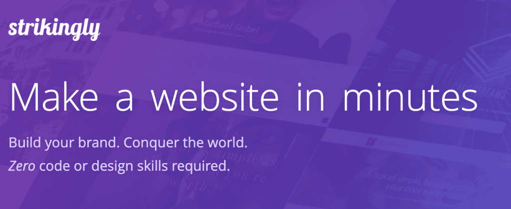 Strikingly Home Page