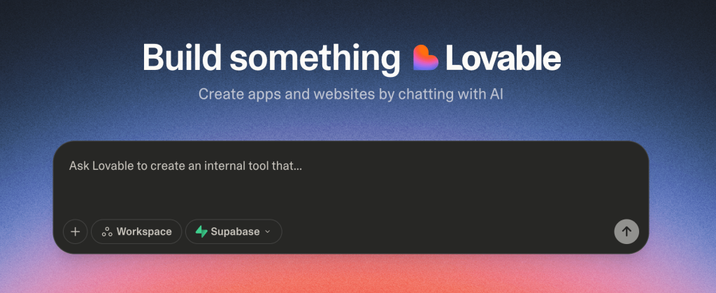 lovable.dev homepage