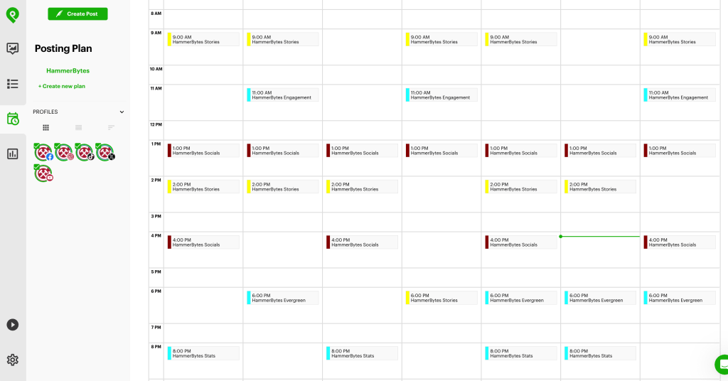 Post Planner Posting Plan